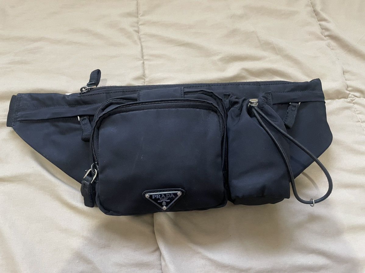 Prada Chest Bag | Crossbody Bag I Fanny Pack | Belt Bag in Black, Men's