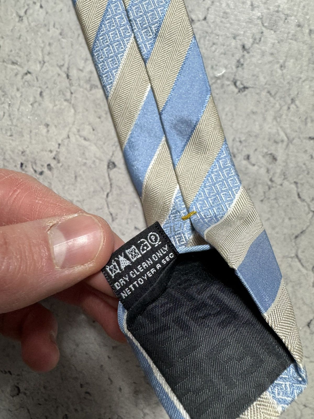 Fendi Fendi Luxury Silk Tie Size ONE SIZE - 5 Thumbnail