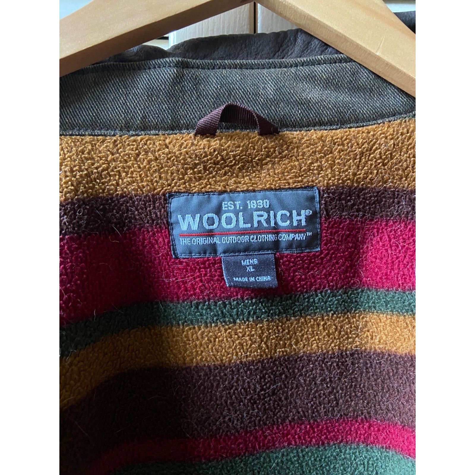 Vintage × Woolrich Woolen Mills Vintage Woolrich Fleece Blanket Lined Brown Work Jacket XL Size US XL / EU 56 / 4 - 7 Thumbnail