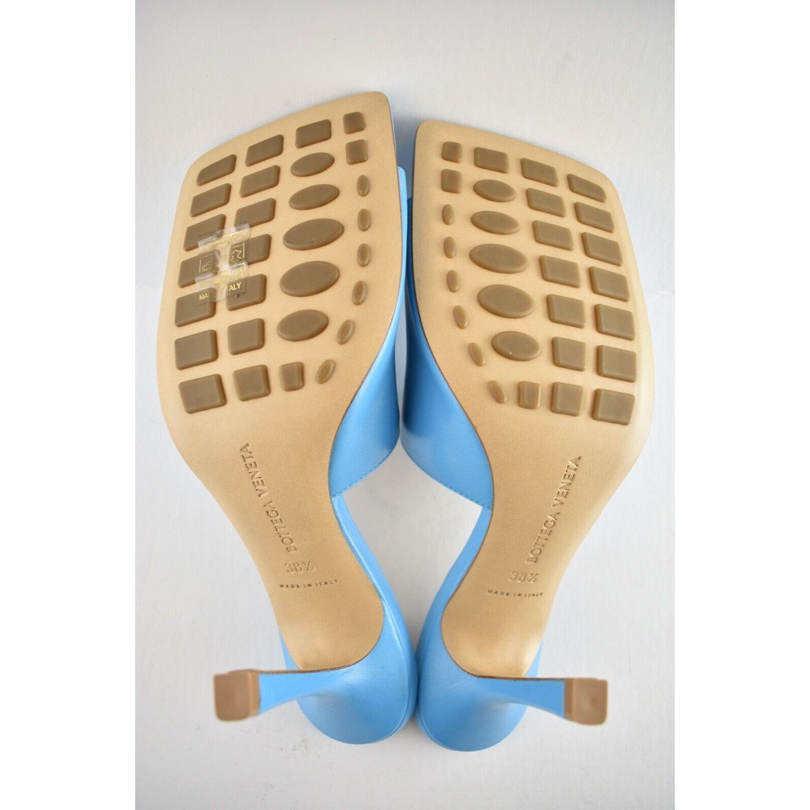 Bottega Veneta Stretch Square Toe Blue Backless Sandal Mule Heel Pump 38.5 Size US 8.5 / IT 38.5 - 12 Thumbnail