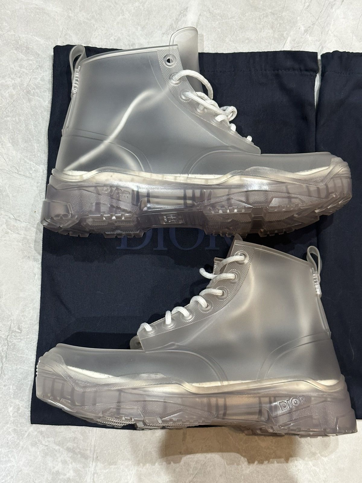 Daniel Arsham × Dior Dior x Daniel Arsham Transparent Relic Boots Size US 8.5 / EU 41-42 - 2 Thumbnail