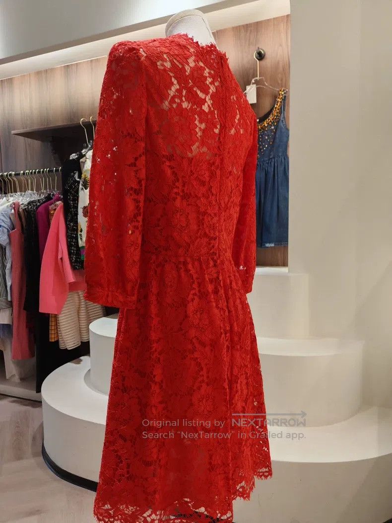 Valentino Red lace dress