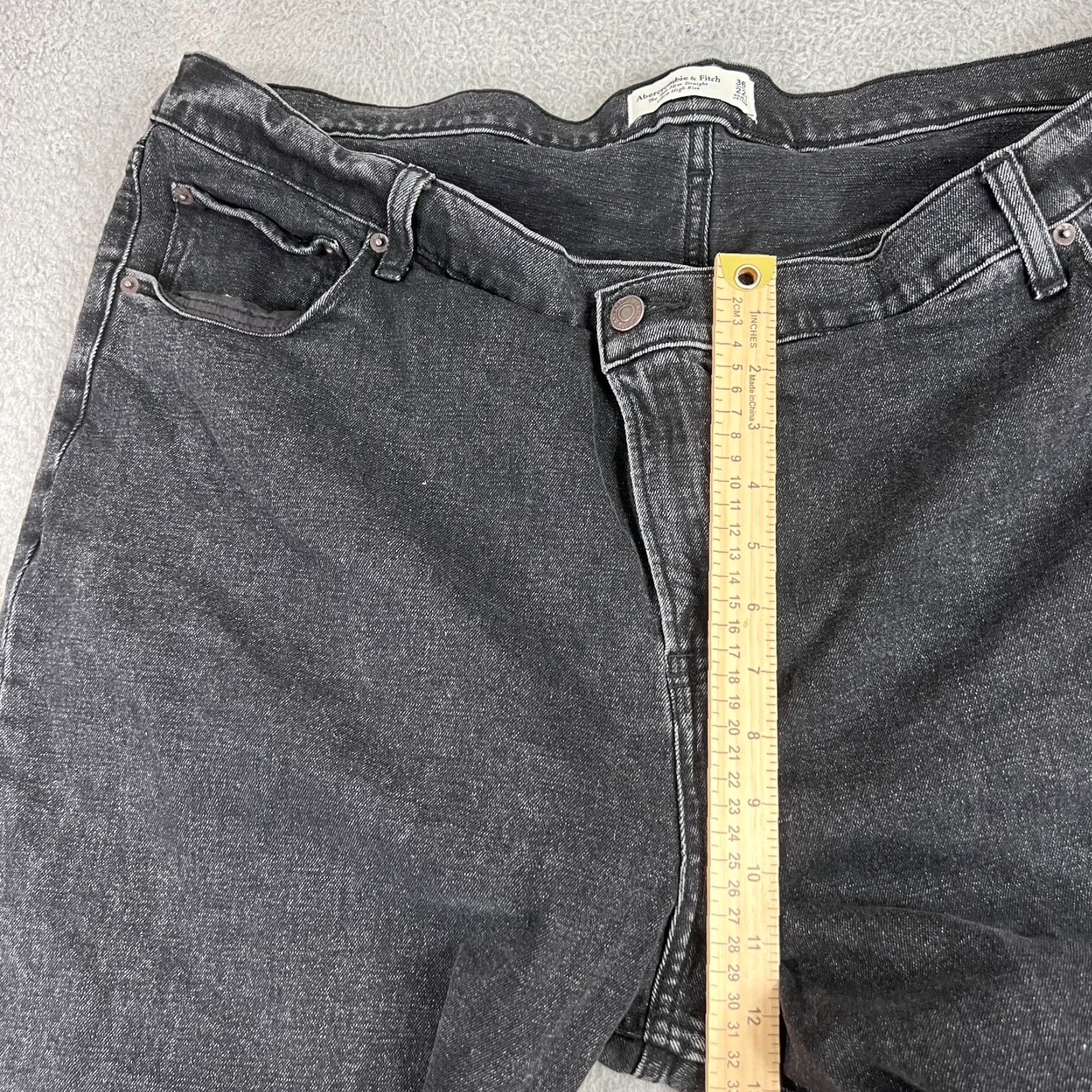 Abercrombie & Fitch VINTAGE Abercrombie & Fitch Curve Love ‘90s Straight Jeans Plus Size 22 Black Womens Size 40" / US 18 - 4 Thumbnail