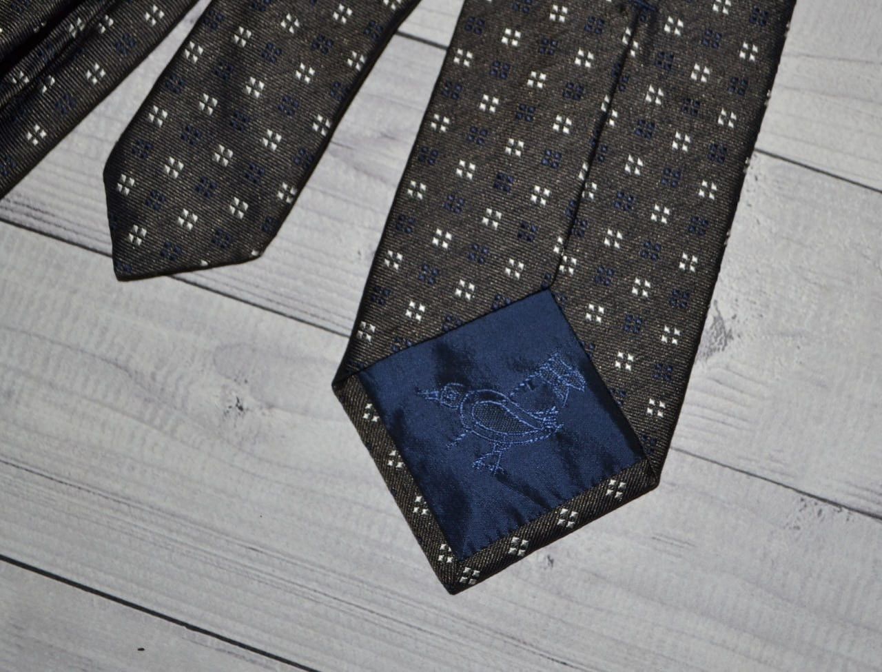 Faconnable Faconnable Brown Silk Tie Size ONE SIZE - 8 Thumbnail