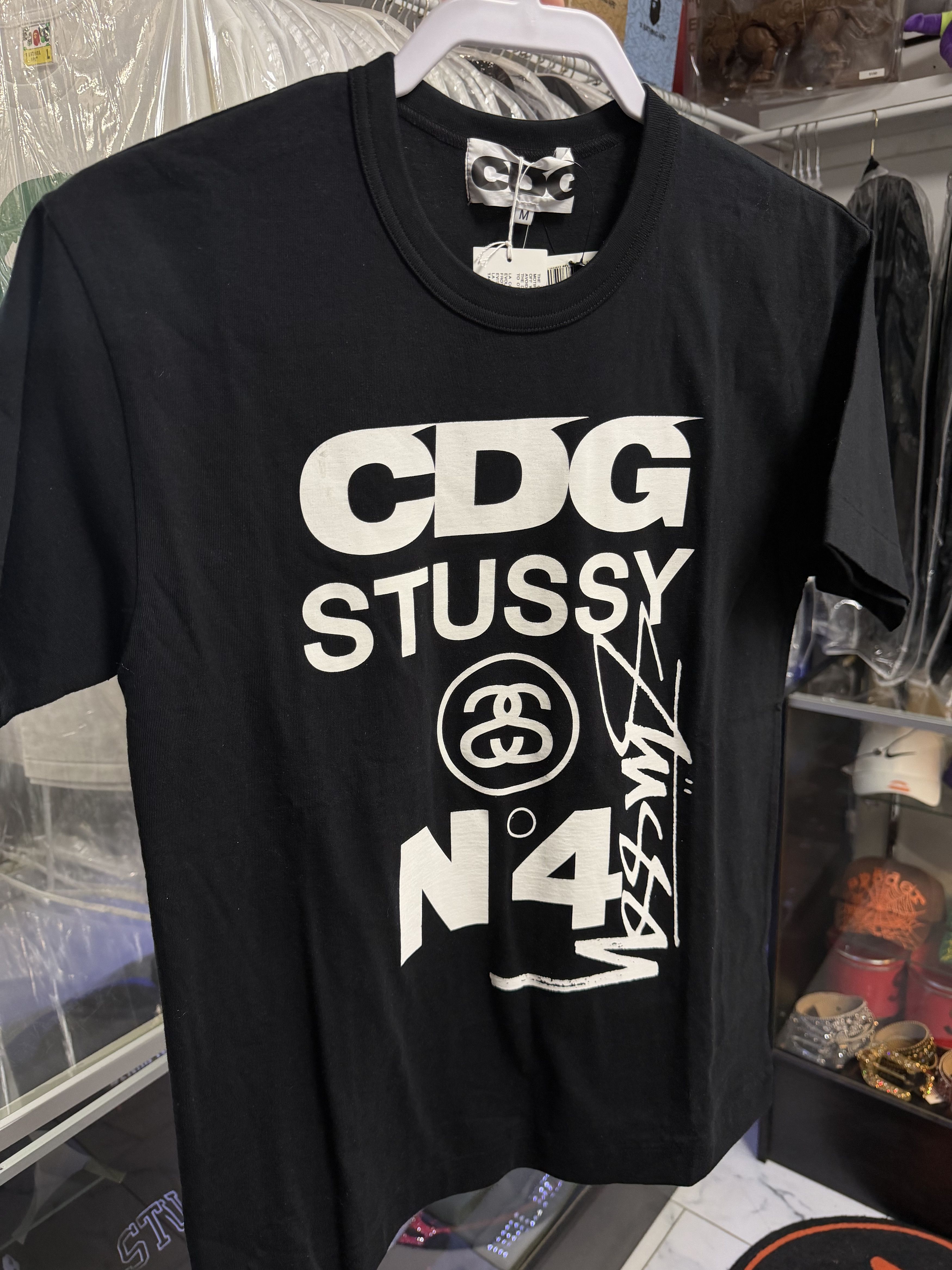 Streetwear × Stussy × Vintage Stussy Jacquard Collar tee | Grailed