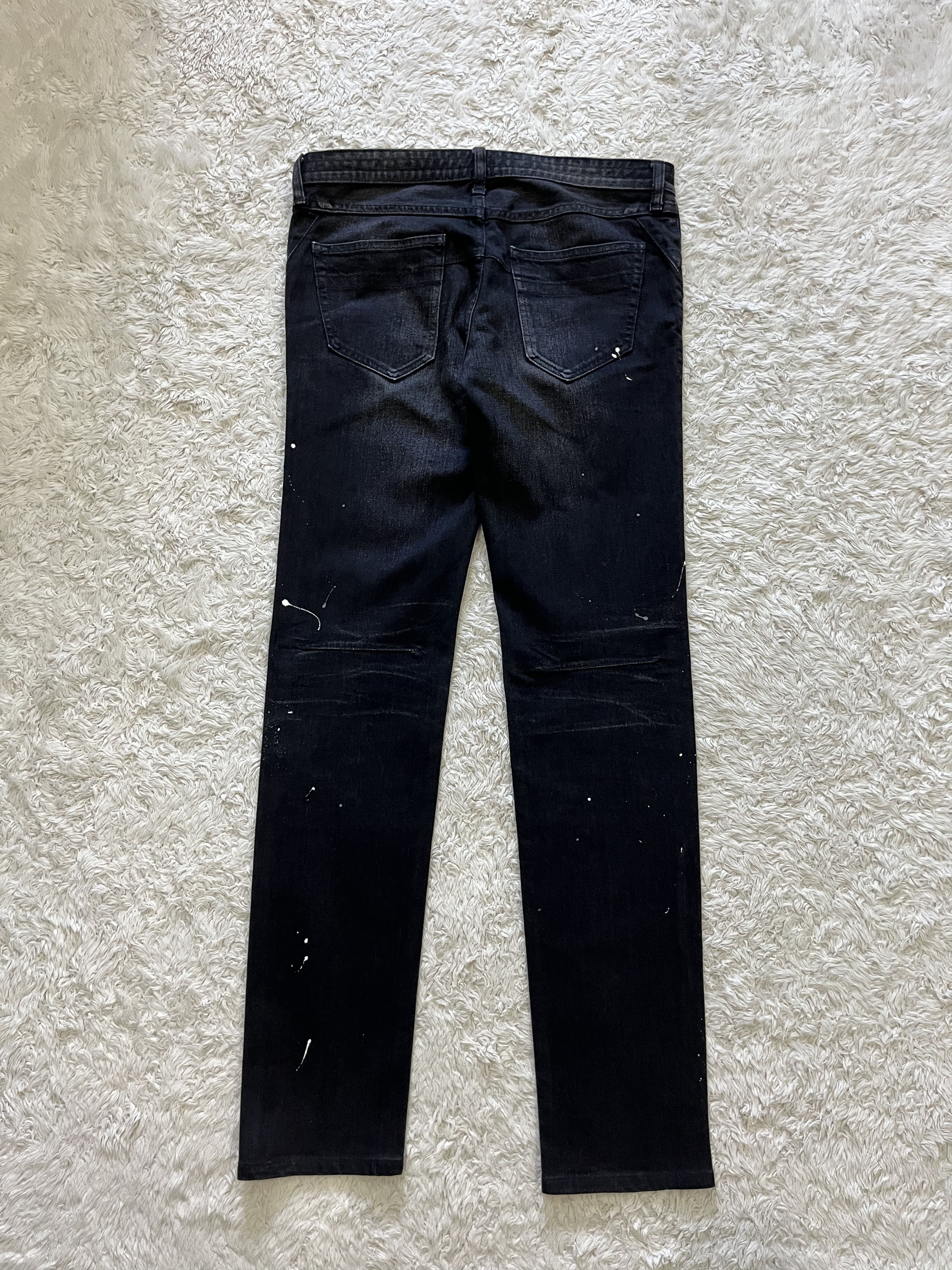 Number (N)ine number nine darting paint splatter denim Size US 31 - 12 Thumbnail