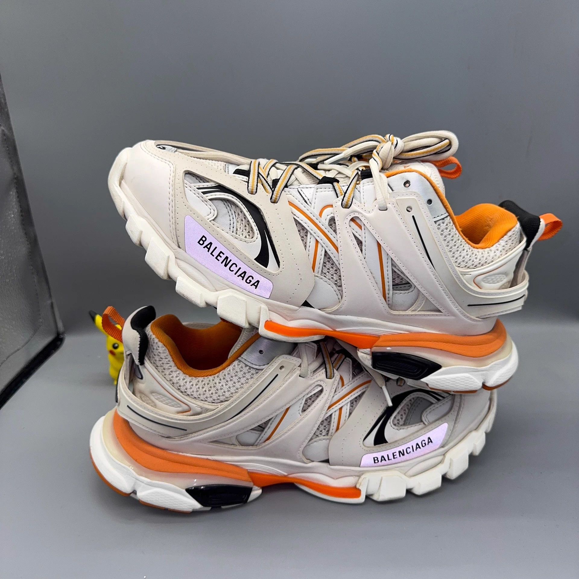 Balenciaga Balenciaga Track White Orange Sneakers Size US 10 / EU 43 - 5 Thumbnail