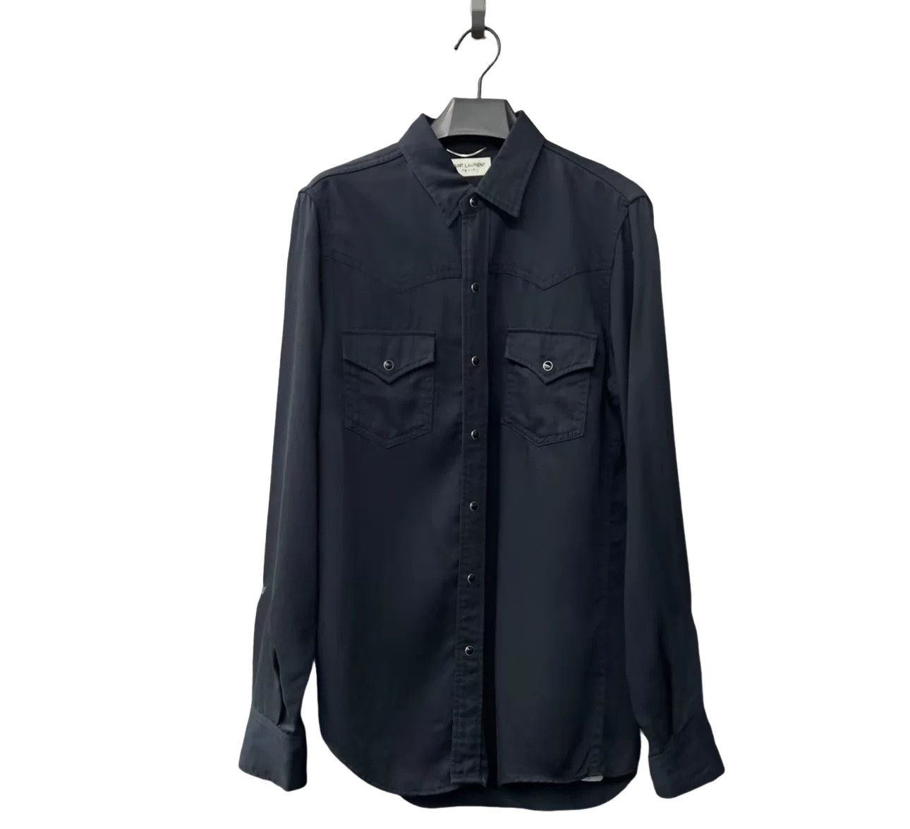 Saint Laurent Paris Saint Laurent Lyocell Western Shirt Size M Size US M / EU 48-50 / 2 - 1 Thumbnail