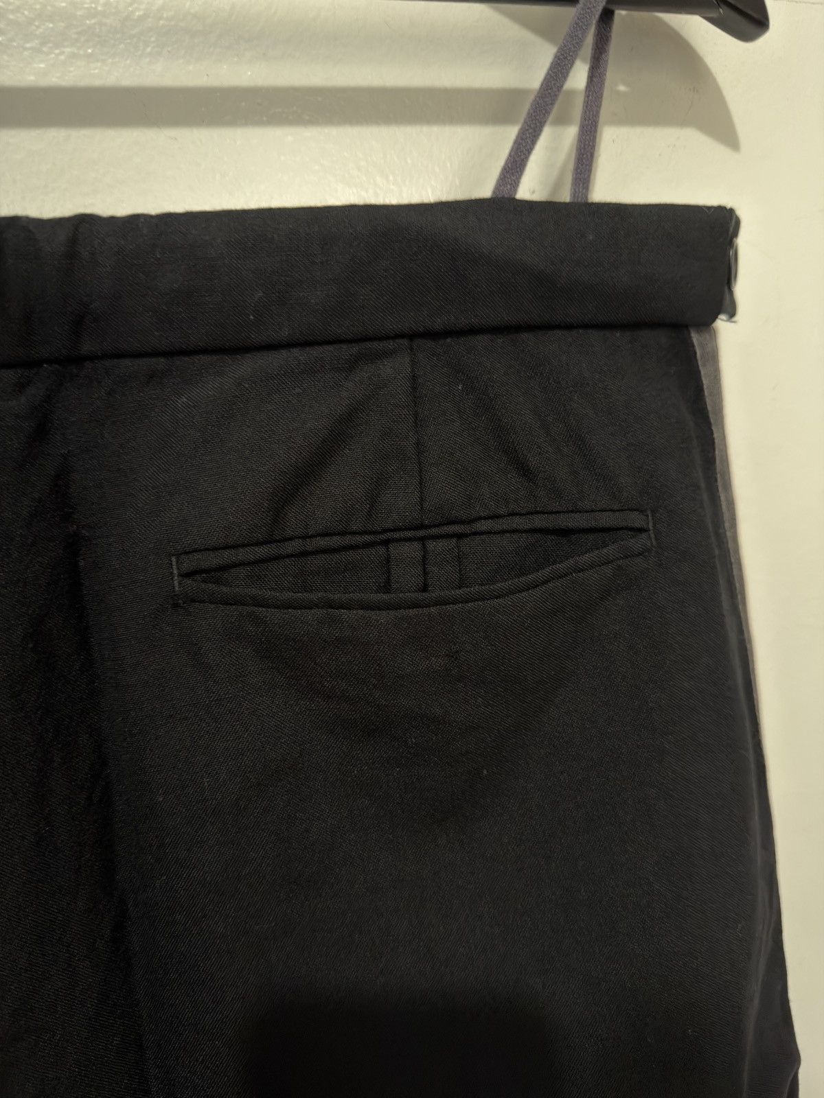 Helmut Lang '90s Gray Stripe Tuxedo Trousers Size US 30 / EU 46 - 5 Thumbnail