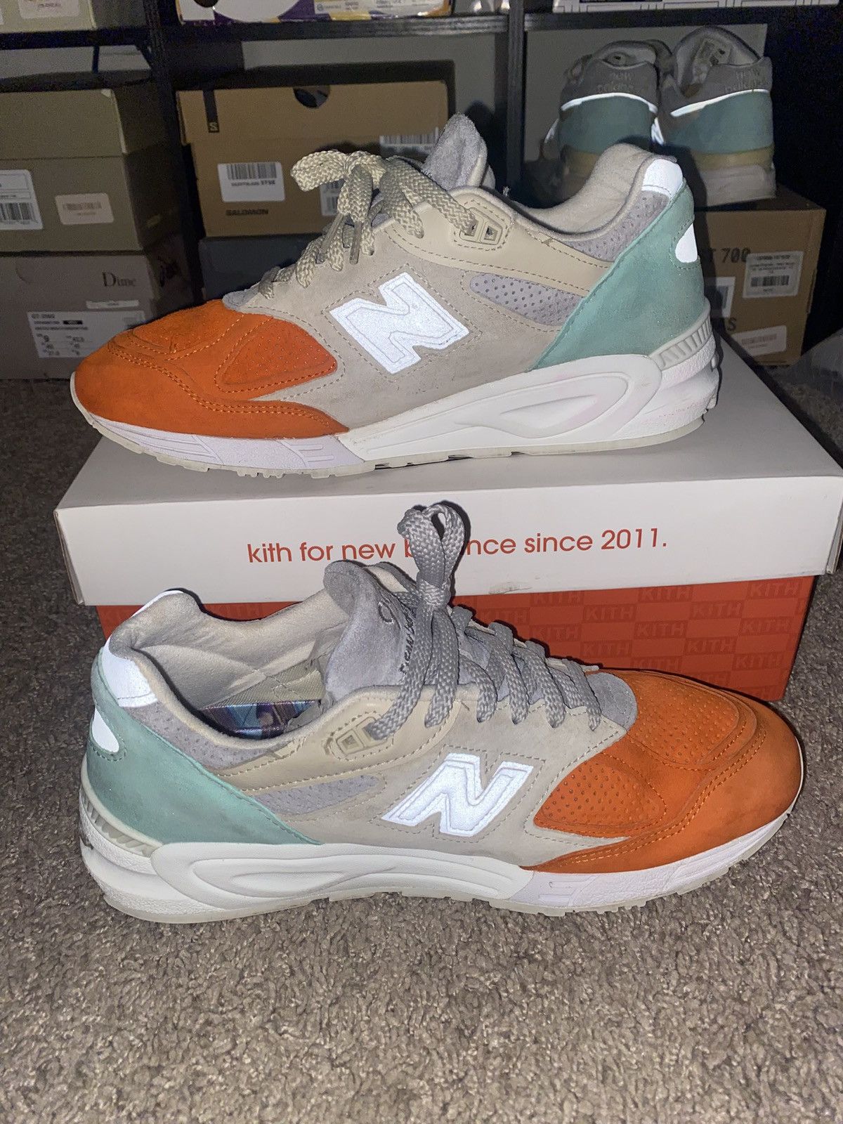 Kith × New Balance New Balance 990v2 Kith Cyclades Size US 9.5 / EU 42-43 - 2 Thumbnail