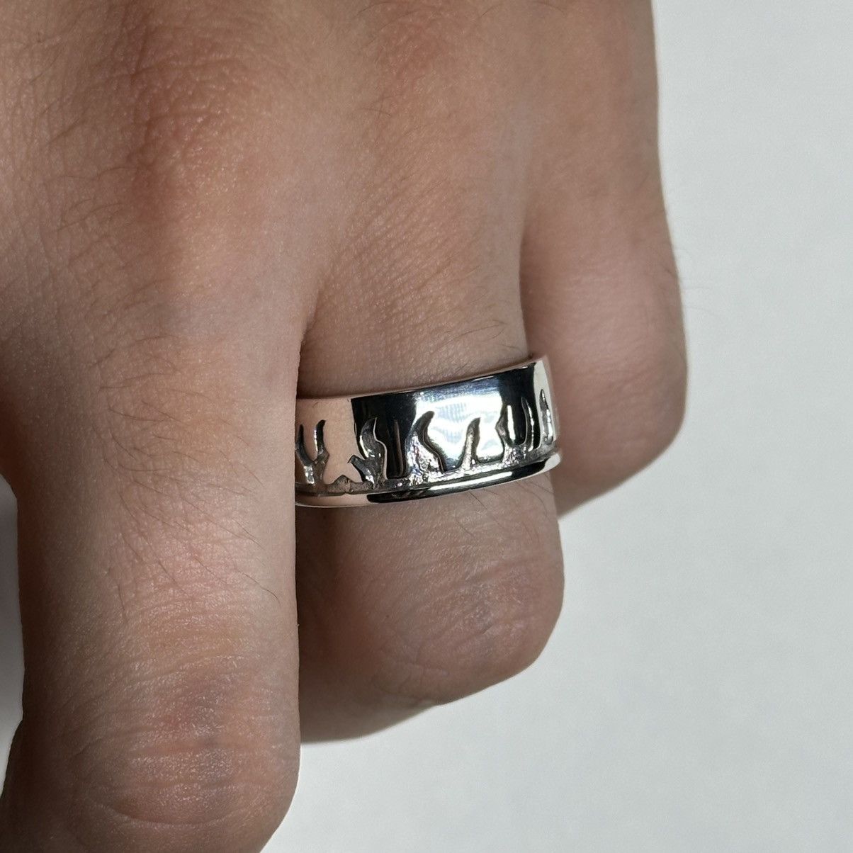 Sterling Silver Sterling Silver Flame Ring Size ONE SIZE - 4 Thumbnail