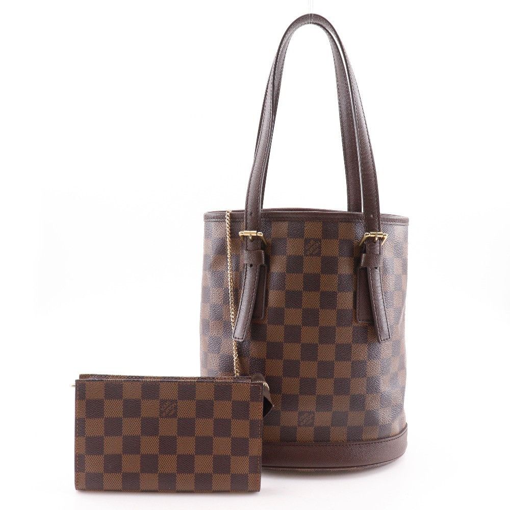 Louis Vuitton Louis Vuitton Louis Vuitton Marais Damier Canvas Tote Bag Textile Tote Bag N42240 DUTY FREE for USA Size ONE SIZE - 1 Thumbnail