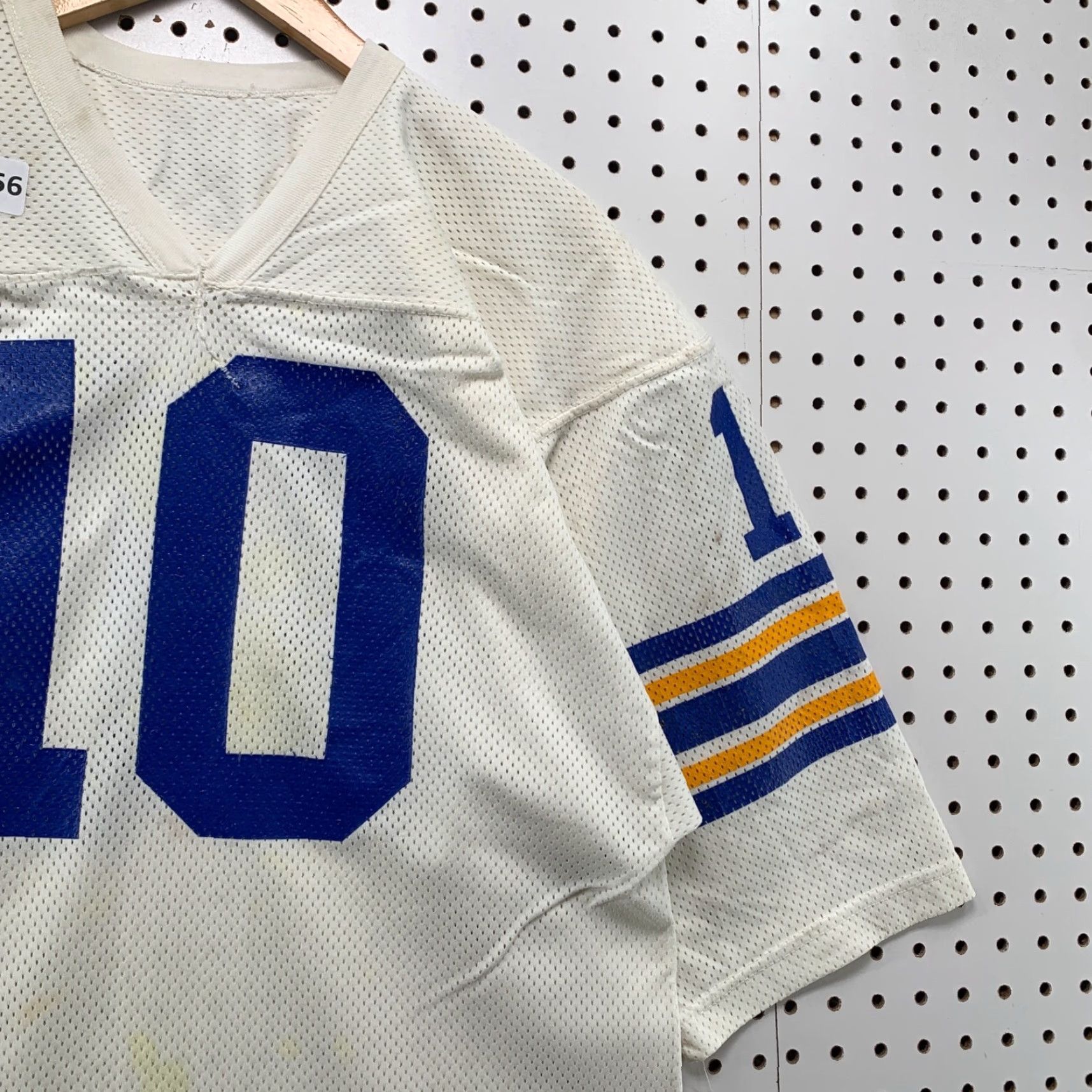 Russell Athletic VINTAGE Russell Athletic Football Jersey Mens L White WALSH #10 USA 70s Sports Jersey Size US L / EU 52-54 / 3 - 7 Thumbnail