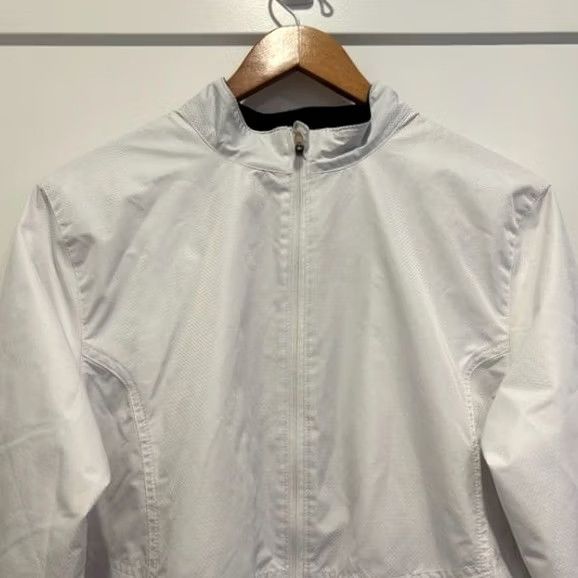 Asics ASICS Women's Lightweight Windbreaker Athletic Active Jacket White L Full Zip Size L / US 10 / IT 46 - 2 Thumbnail