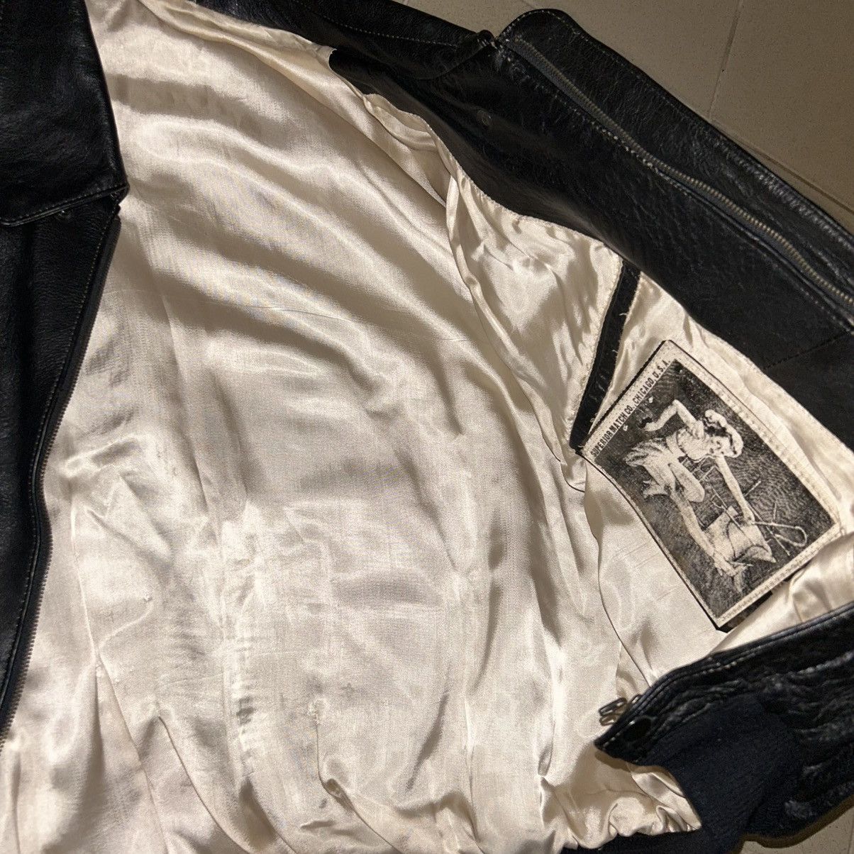 Avirex Vintage Leather Styled Aviation Retro Bomber Vincennes 1928 Size US L / EU 52-54 / 3 - 18 Thumbnail