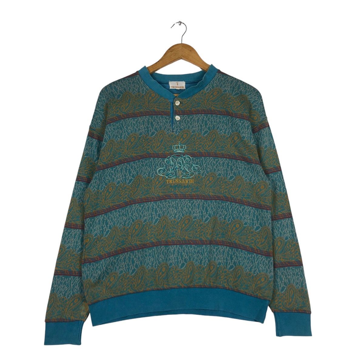 Trussardi Vintage Italian Designer Trussardi Sweatshirt Jumper Small Size US S / EU 44-46 / 1 - 1 Thumbnail