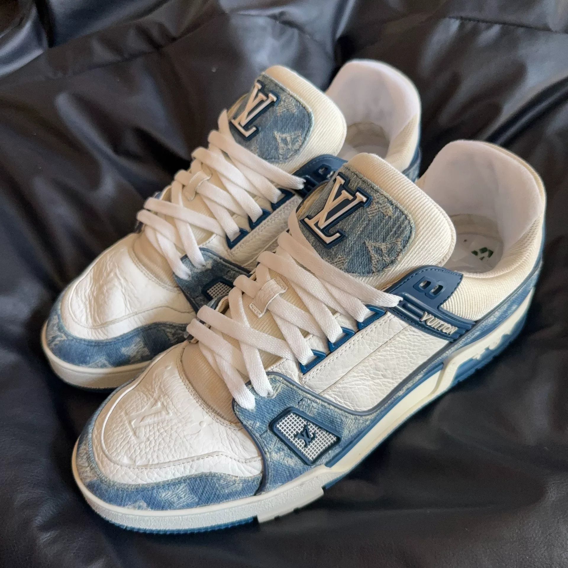 Louis Vuitton Louis Vuitton Training Denim Blue Lowtop Sneakers 8 Men Size US 8 / EU 41 - 1 Thumbnail