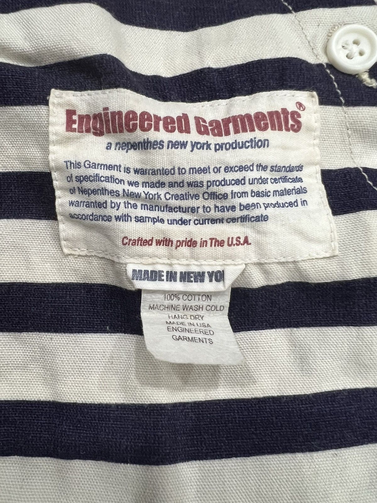 Engineered Garments Engineered Garments Prisoner Stripe 3 Pocket Chore Jacket Size US S / EU 44-46 / 1 - 11 Thumbnail