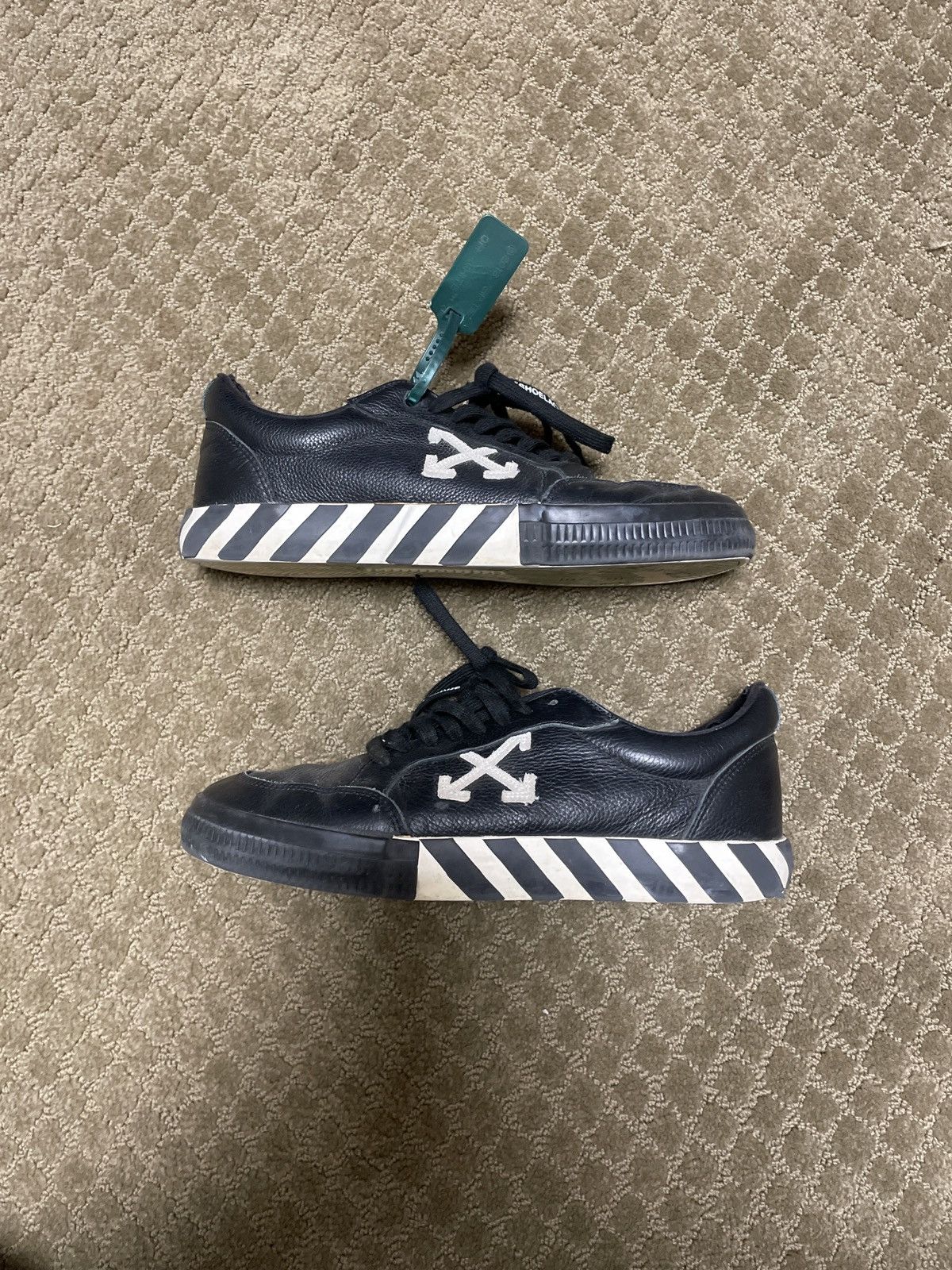 Off-White Off-White Low Vulcanized Calf Leather Sneaker Size US 12 / EU 45 - 6 Thumbnail