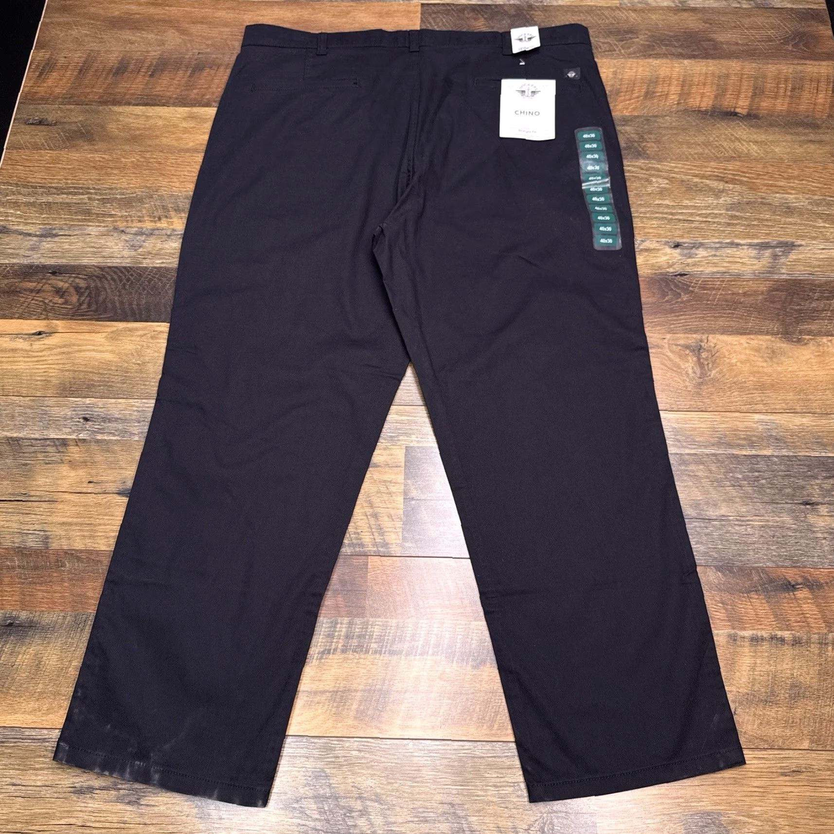 Dockers Dockers Chino Pants Mens 40x30 Straight Fit Navy Blue Mid Rise Stretch New Size US 40 / EU 56 - 3 Thumbnail