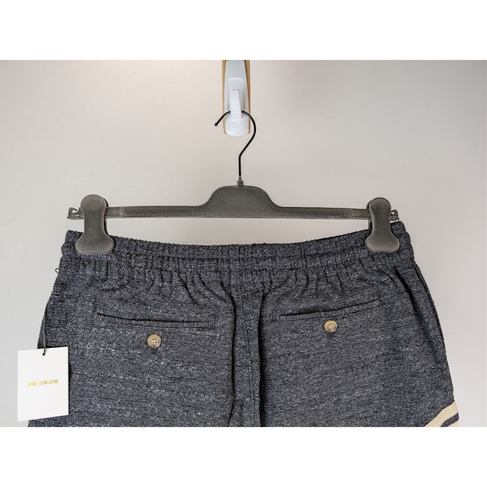Aime Leon Dore o1rshd1 Boucle Basketball Short in Charcoal Size US 34 / EU 50 - 11 Thumbnail