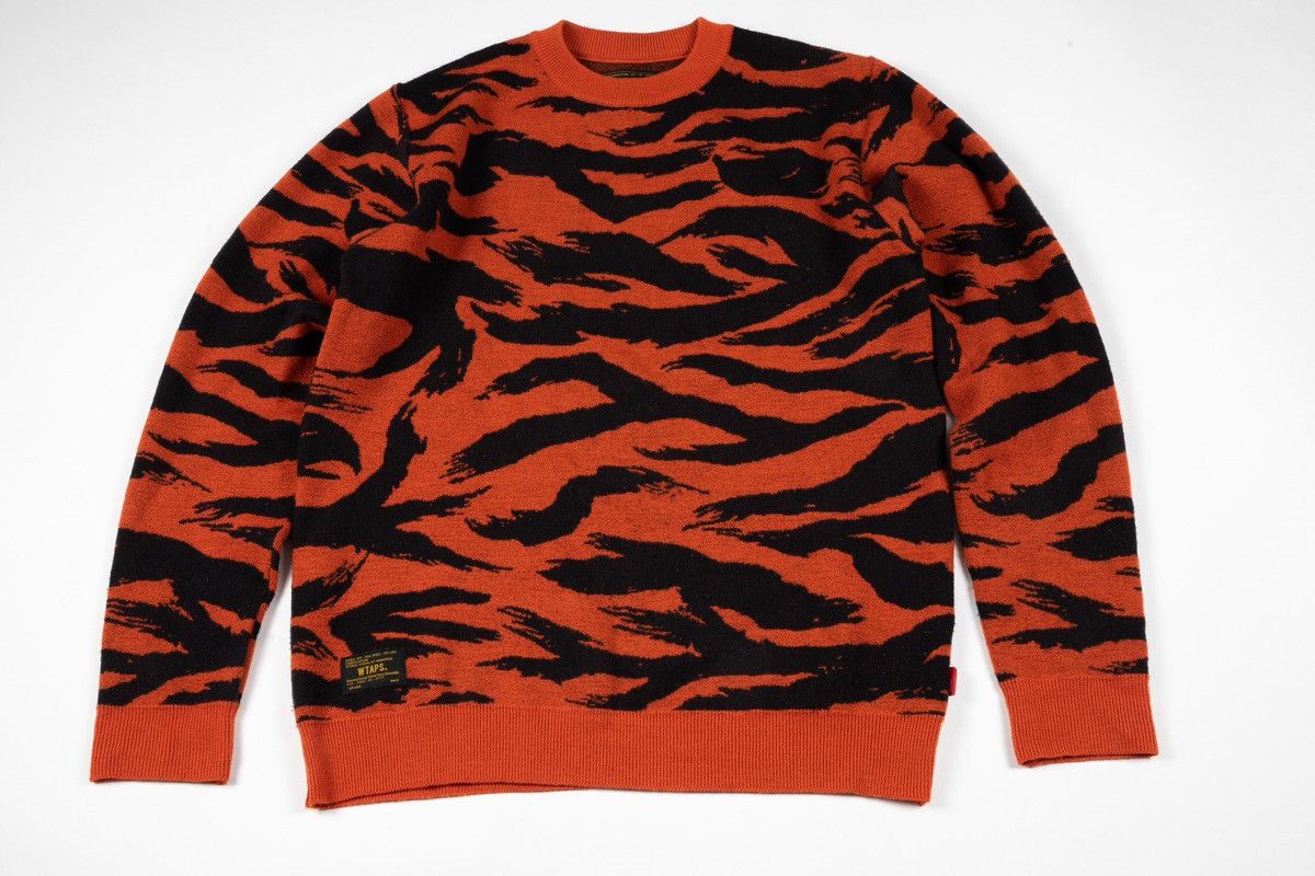 Neighborhood Tiger Camo Intarsia Sweater Size US M / EU 48-50 / 2 - 2 Thumbnail