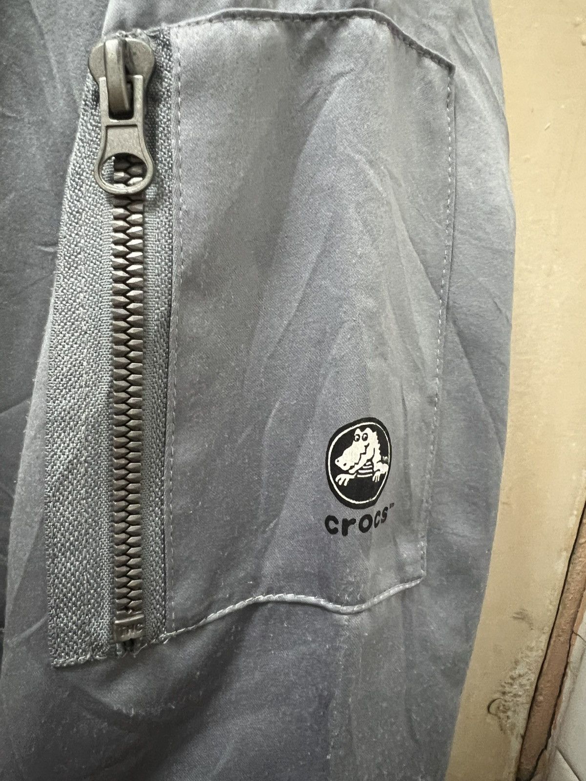 Crocs Bomber jacket crocs zipper grey Size US S / EU 44-46 / 1 - 6 Thumbnail