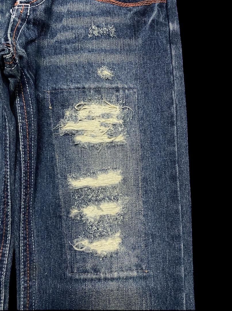 Vintage Vintage 90s Blue Moon Blue Mudwash Patchwork Distressed Size US 28 / EU 44 - 7 Thumbnail