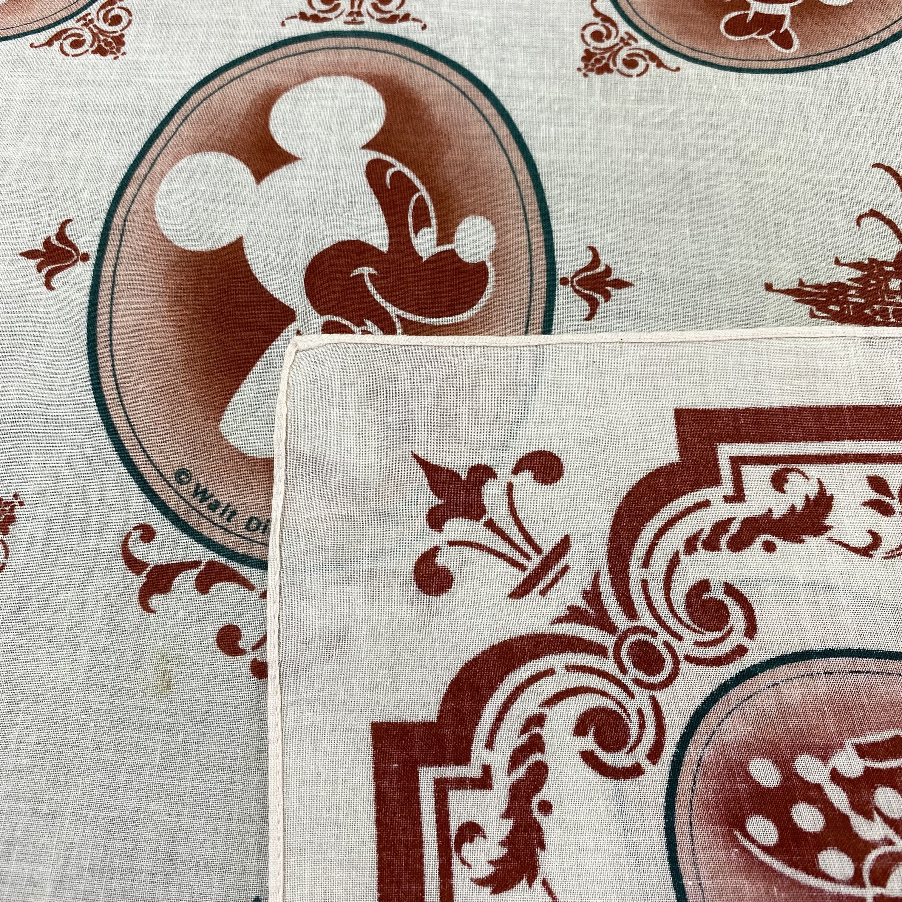 Anime × Disney Tokyo Disneyland Handkerchief Cartoon Mickey mouse-B1413 Size ONE SIZE - 7 Thumbnail