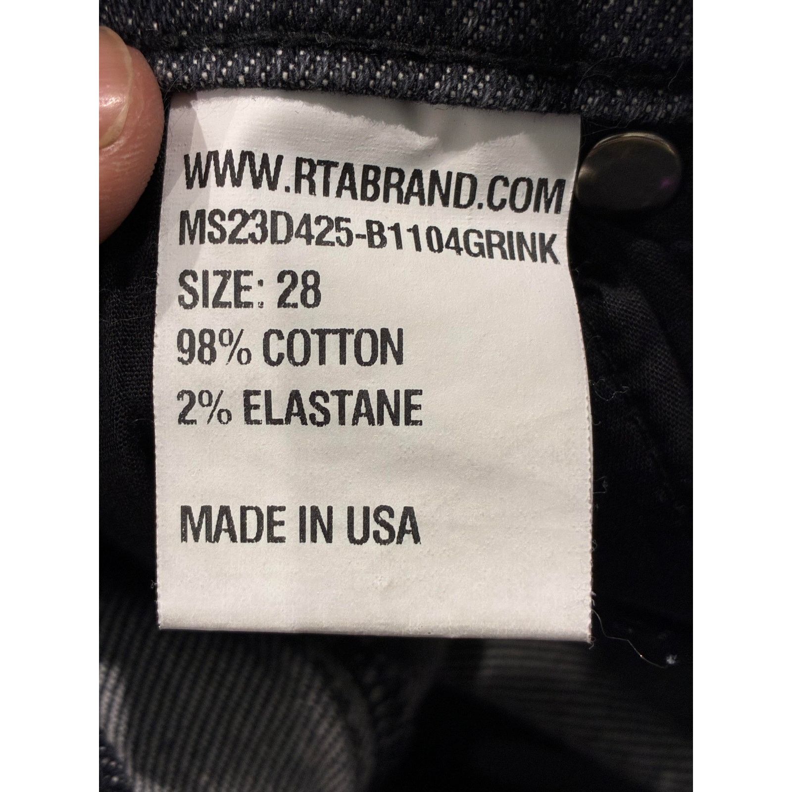Rta RTA Black Jeans Size US 28 / EU 44 - 4 Thumbnail