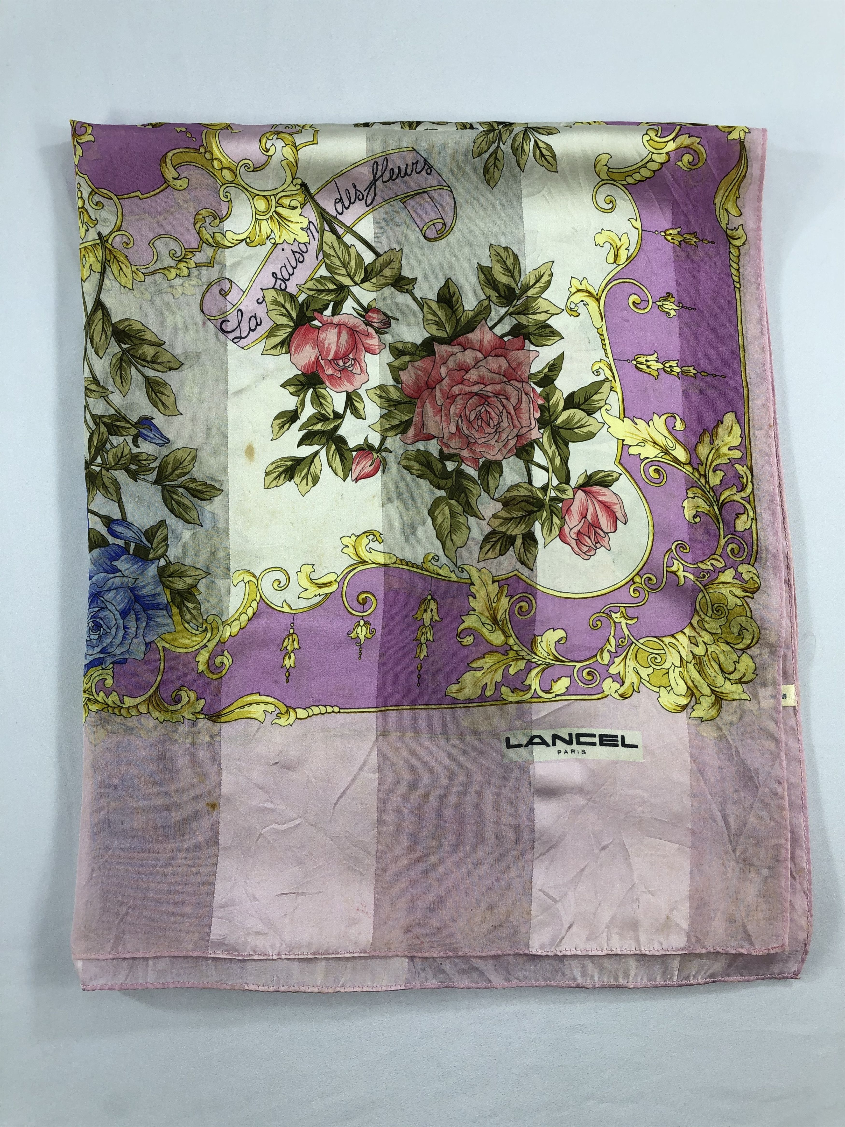 Lancel Vintage Lancel Silk Scarf Size ONE SIZE - 4 Thumbnail