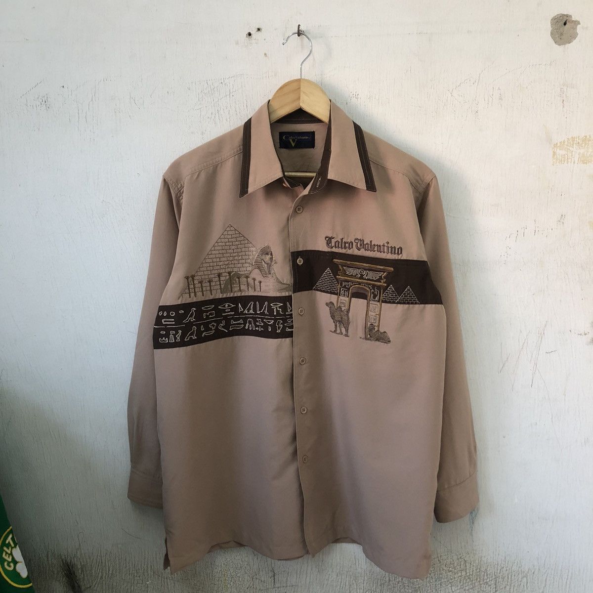 Valentino × Vintage VINTAGE CALRO VALENTINO EMBROIDERY POLO SHIRT 🍒 Size US L / EU 52-54 / 3 - 2 Thumbnail