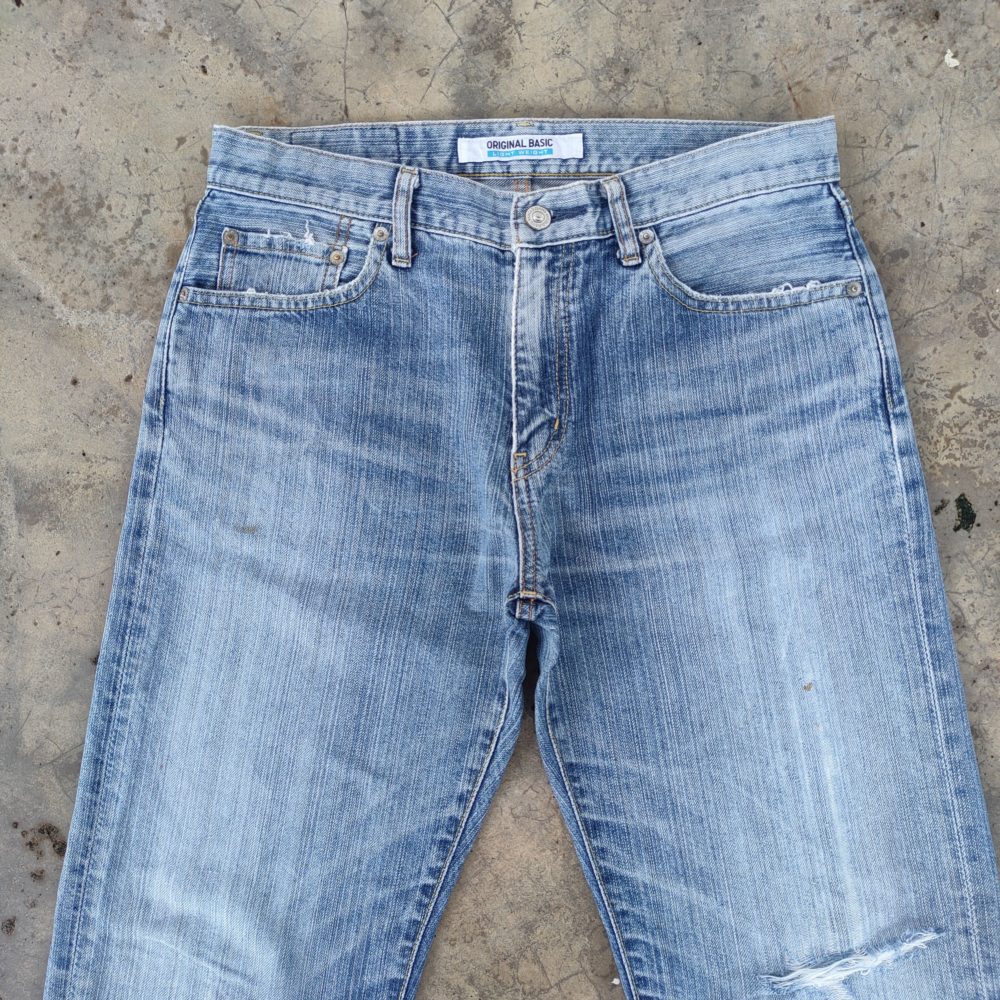 Japanese Brand VINTAGE JAPANESE FADED DISTRESSED JEANS DENIM PANTS Size US 32 / EU 48 - 3 Thumbnail