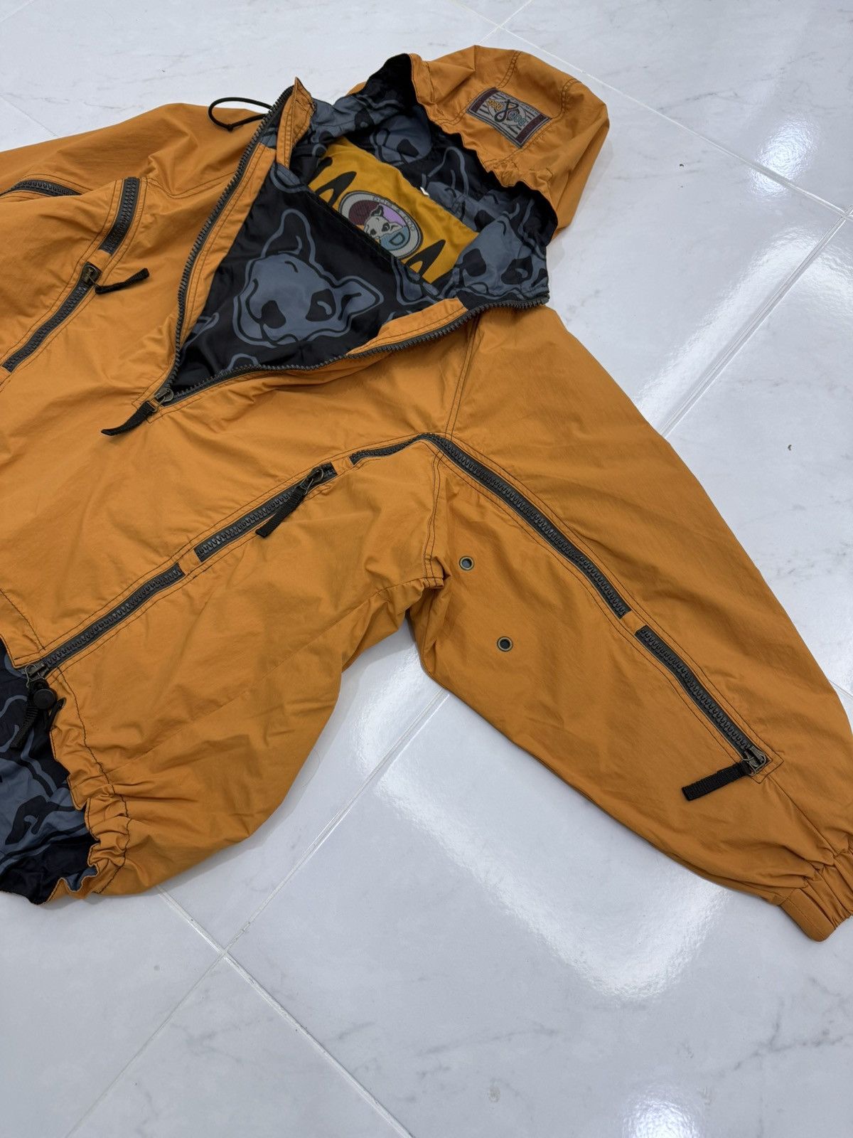 Dogtown 🔥RARE🔥 Vintage 90s DOG & DOG Surfwear Multizip Baggy Jacket Size US XL / EU 56 / 4 - 5 Thumbnail