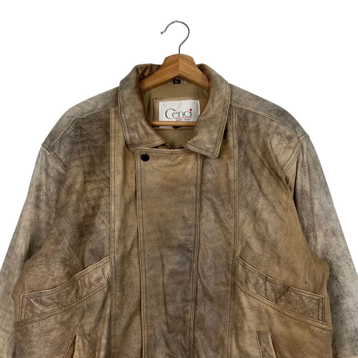Other Cenci Leather Jacket Size US L / EU 52-54 / 3 - 2 Thumbnail