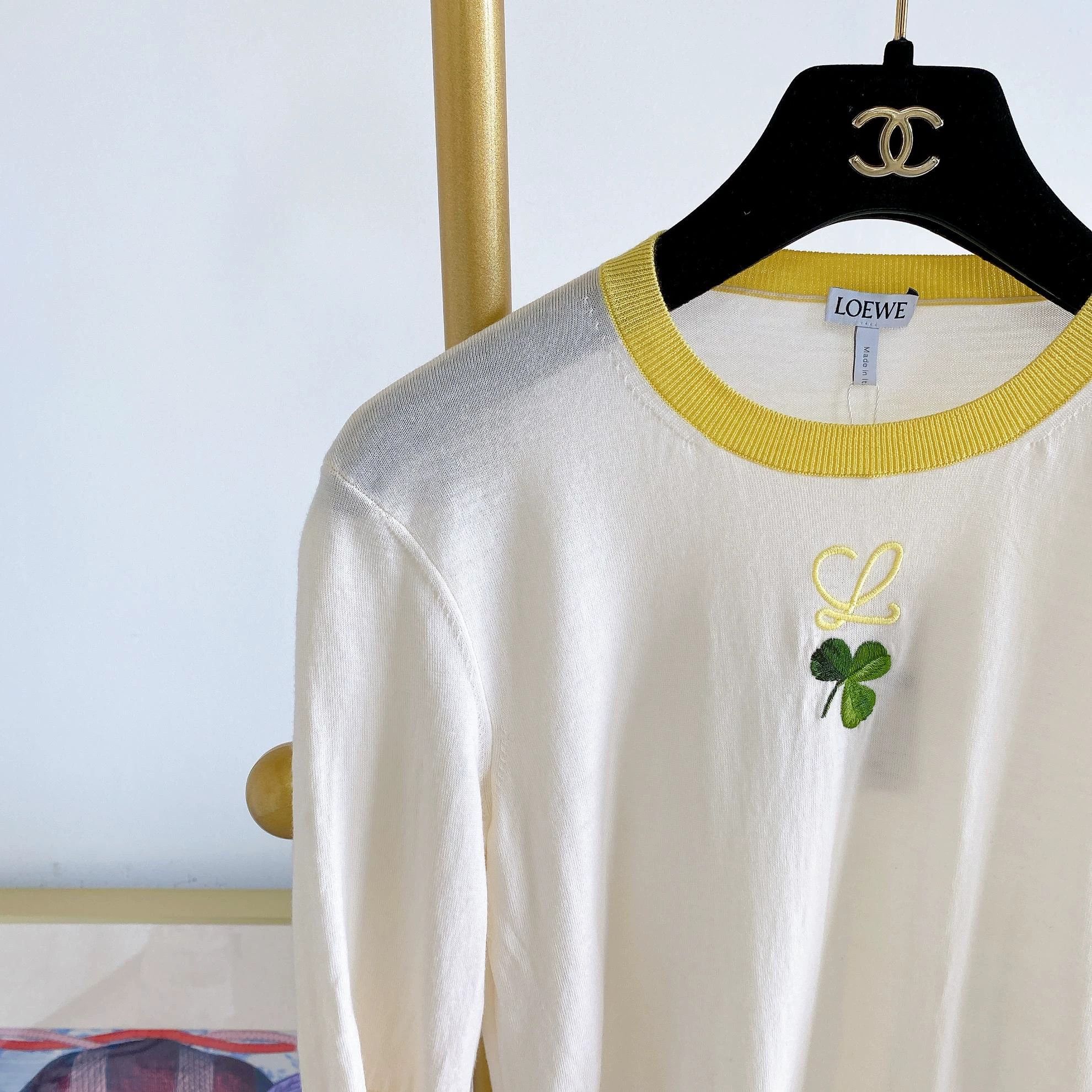 Loewe Loewe colorblocked knit T-shirt XS Size XS / US 0-2 / IT 36-38 - 4 Thumbnail