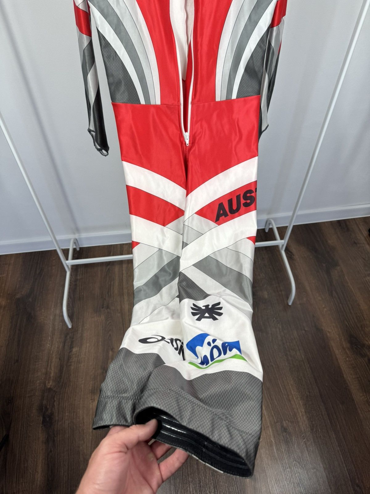 Asics Vintage Asics Austria Speed Skating Race Suit Made in Japan Size US M / EU 48-50 / 2 - 12 Thumbnail