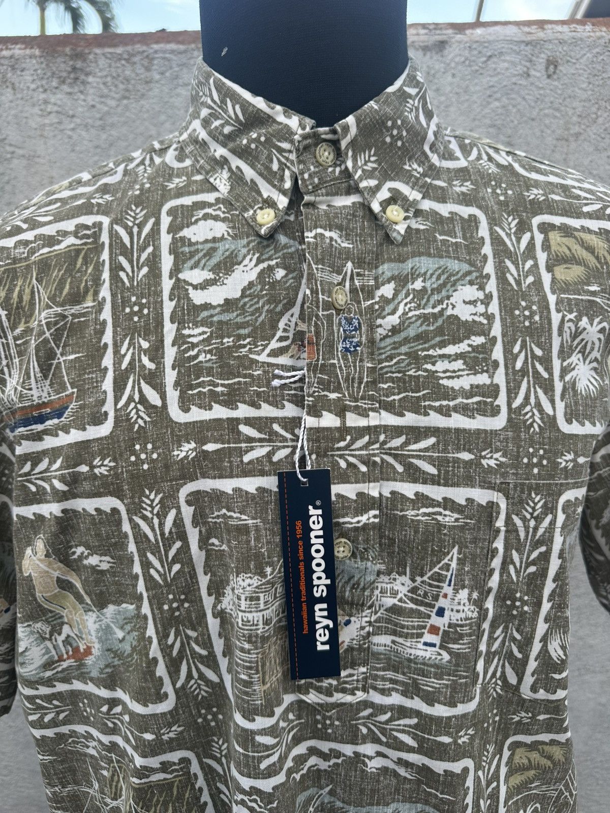 Reyn Spooner New Reyn Spooner Classic Fit Hawaiian Multicolored Men's L Size US L / EU 52-54 / 3 - 3 Thumbnail