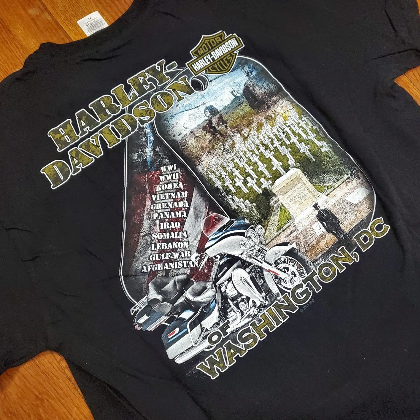Harley Davidson Harley-Davidson Shirt Mens XL Black Rolling To Remember 2021 Washington DC Tee Size US XL / EU 56 / 4 - 7 Thumbnail