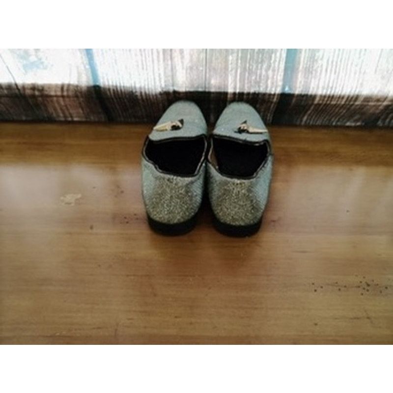 Giorgio Brutini Giorgio Brutini Men's Silver Glitter Loafers Slip-On 8M Size US 8 / EU 41 - 4 Thumbnail