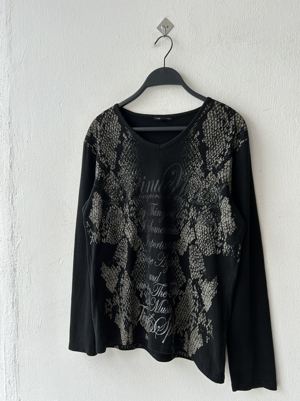 Japanese Brand Y2k Semantic Design Snake Full Print Long Sleeve Size US L / EU 52-54 / 3 - 2 Thumbnail