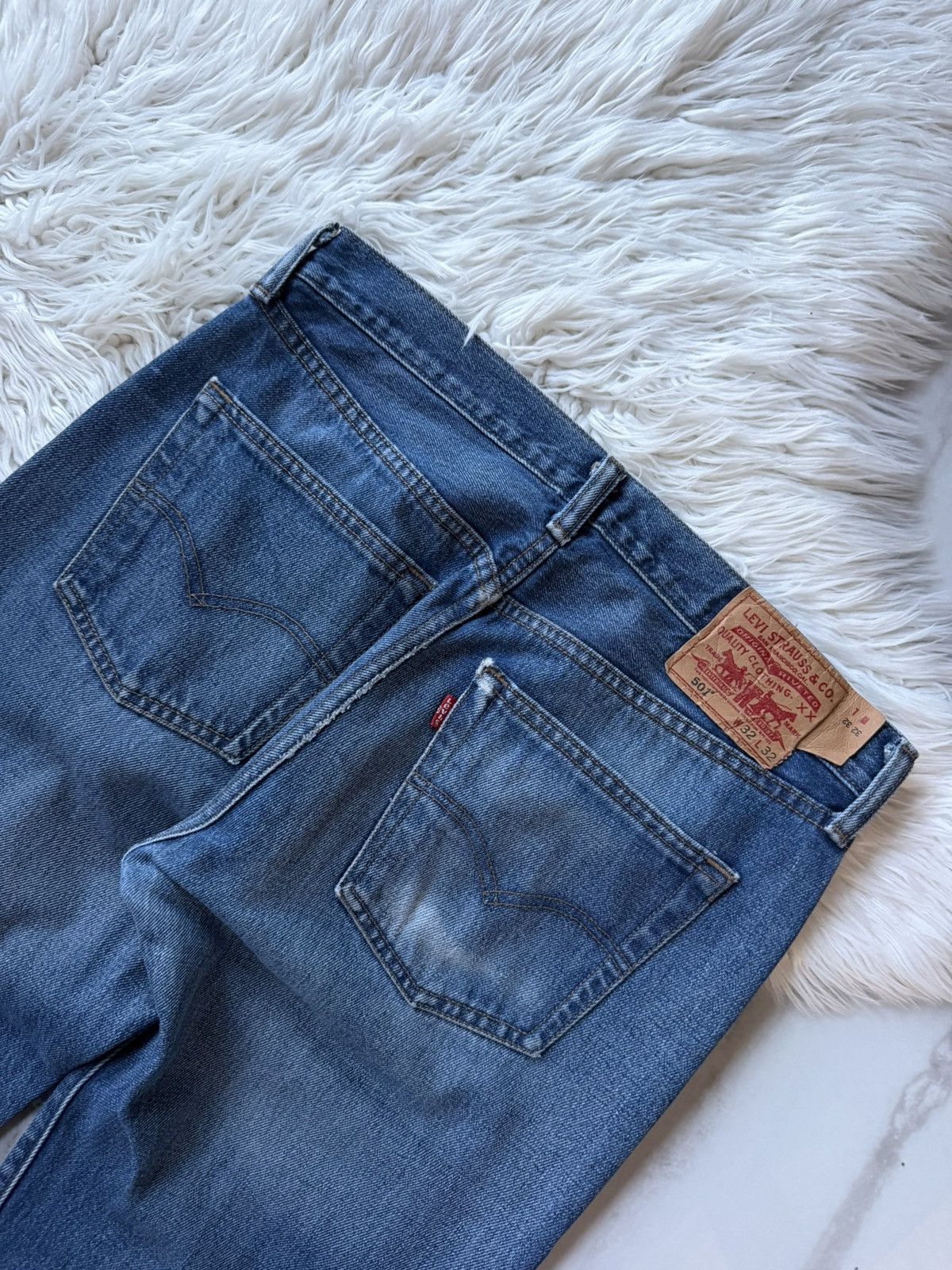 Levi's Levi's 501 Vintage Distressed Denim W32 L32 Y2K Avantgarde Size US 32 / EU 48 - 9 Thumbnail