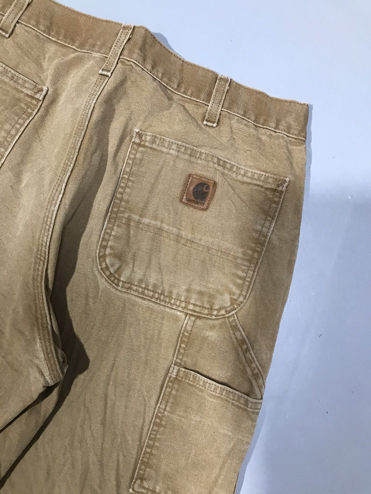 Carhartt Vintage Carhartt B11 BRN damaged carpenter denim workwear Size US 36 / EU 52 - 9 Thumbnail