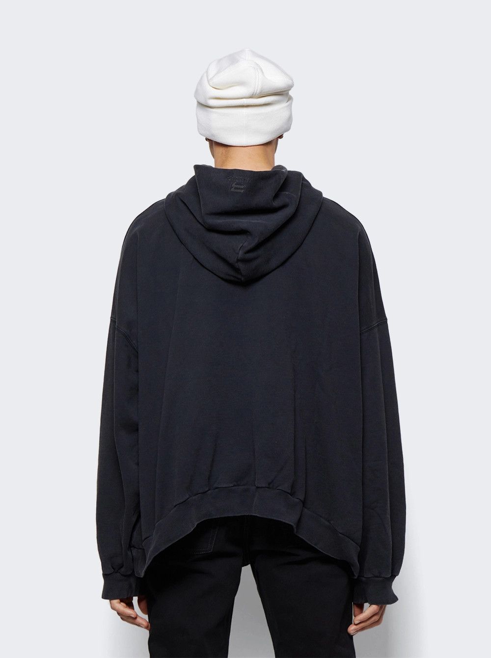 Balenciaga o1w1db10226 Large Fit Hoodie In Black Size US XL / EU 56 / 4 - 5 Thumbnail