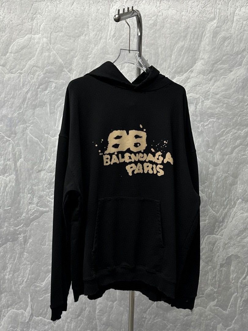 Balenciaga Balenciaga Hand Drawn Logo Hoodie Size XS Size US XS / EU 42 / 0 - 1 Thumbnail
