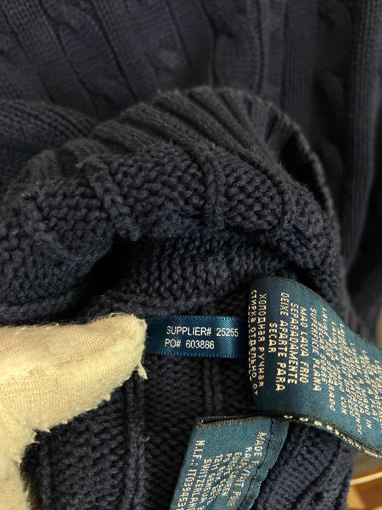 Ralph Lauren Ralph Lauren Navy Cable Knit Sweater Women's M Size M / US 6-8 / IT 42-44 - 6 Thumbnail