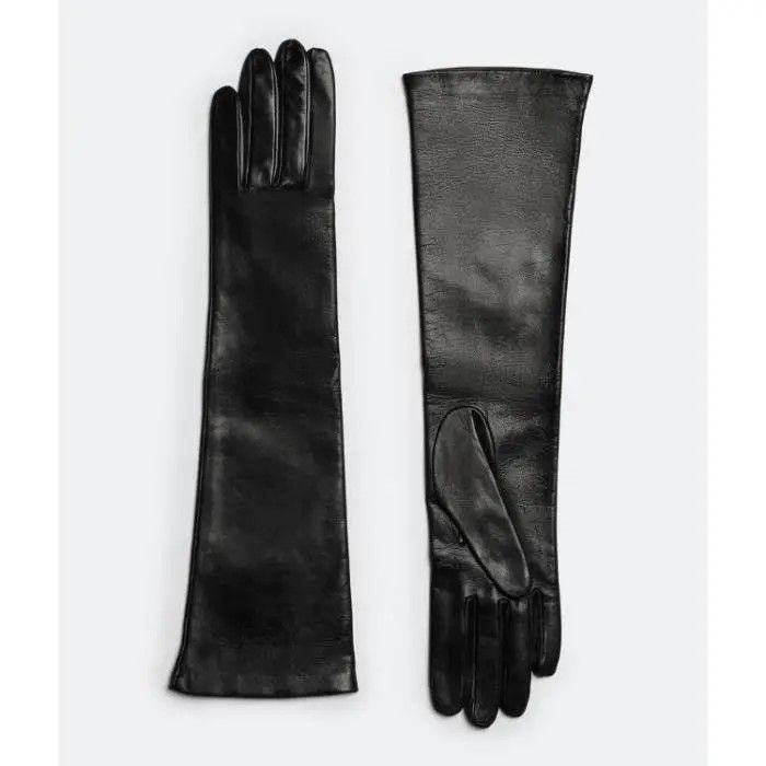 Bottega Veneta o1bcso1str0225 Size: 8.5/ Nappa Leather Midi Gloves in Black Size ONE SIZE - 1 Preview