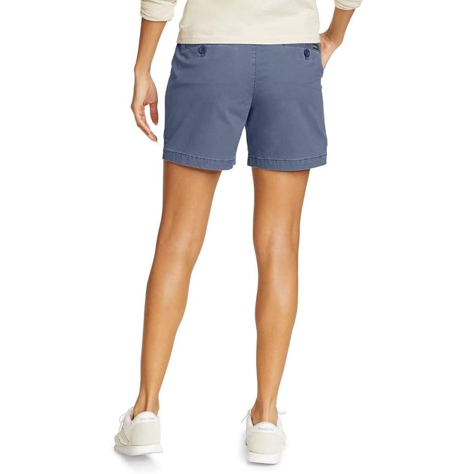 Eddie Bauer New Eddie Bauer Womens Size 14 Blue Willit Midrise Shorts Size 36" / US 14 / IT 50 - 3 Thumbnail