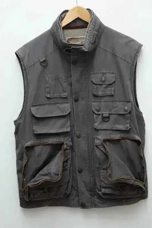 Dolce & Gabbana × Vintage DOLCE GABBANA Jacket Utility Cargo Field Vest 90s Grey Size US L / EU 52-54 / 3 - 2 Thumbnail