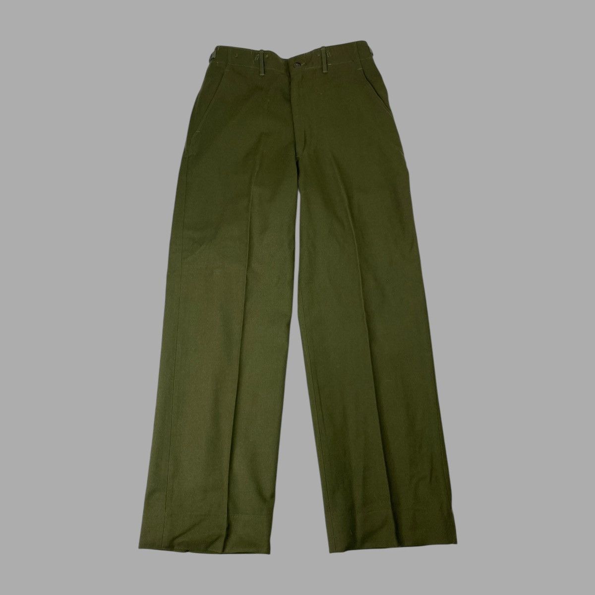 Vintage Vintage m-1951 og-108 pleated wool military trousers Size US 30 / EU 46 - 1 Thumbnail